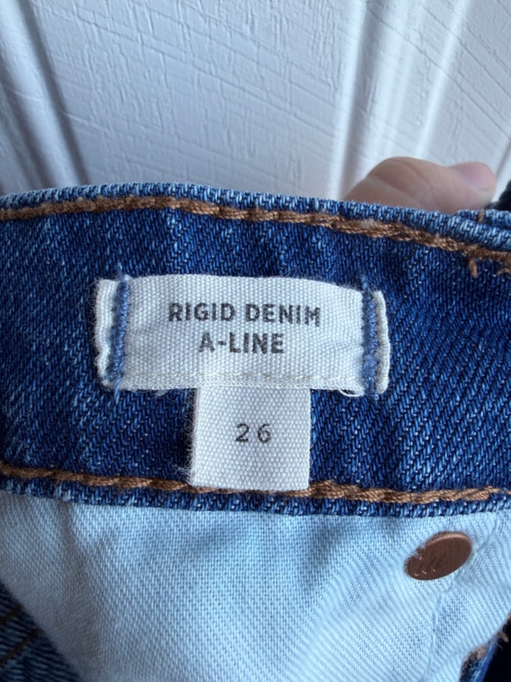 Classic Madewell Blue 90s Denim Festival Mini Skirt - Picture 6 of 6